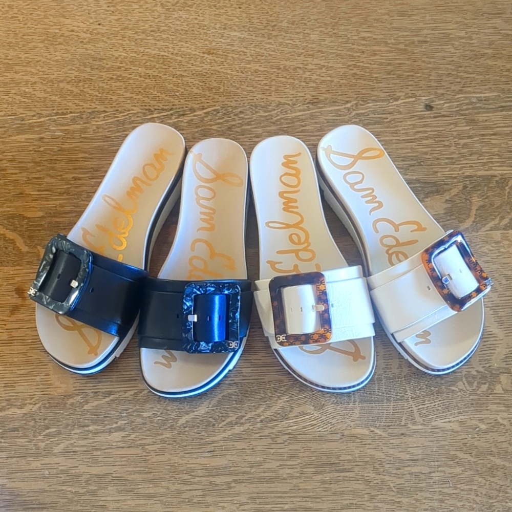 2 Sam Edelman Ariane Slide Sandals Size 6